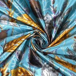 cortina eyelet curtain Set of 2 Leaf Printed Window Curtains image 3