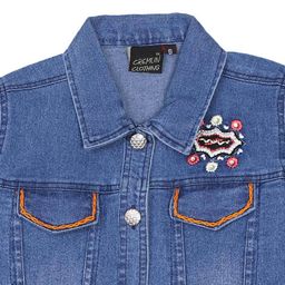 cremlin clothing Embroidered Jacket with Button Closure image 3