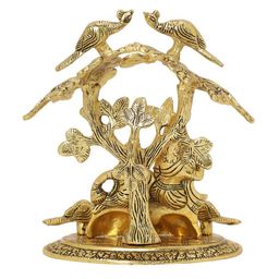international gift Radha Krishna Tree Idol with Printed Box image 3