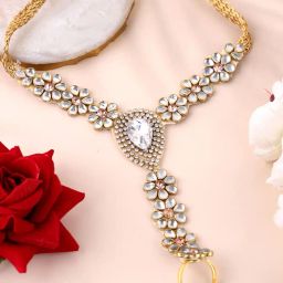 panash Set of 2 Gold-Plated Tie-Up Rakhis with Roli Chawal image 3
