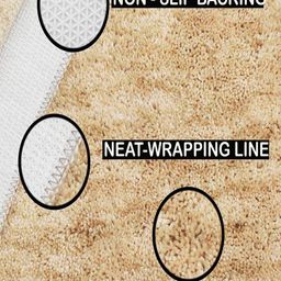 luxehome international 1700 GSM Rectangular Bath Mat image 3