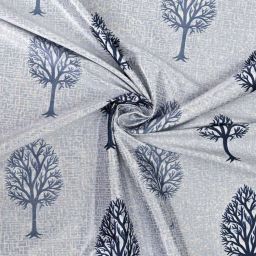 cortina eyelet curtain Set of 2 Tree Printed Window Curtains image 3
