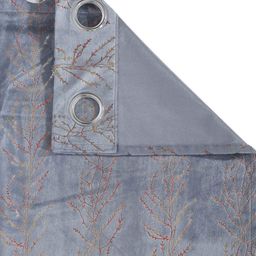 cortina eyelet curtain Set of 2 Leaf Print Window Curtains image 3