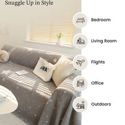 kuber industries Speckle Print Chenille Sofa Throw image 3