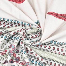 jaipur fabric TC 200 Printed Double Size Bedsheet with Pillow Covers image 3