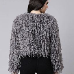 showoff Women Front Open Regular Fit Shrug image 3