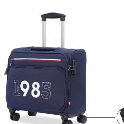 tommy hilfiger Typographic Print Trolley Bag with TSA Lock image 3