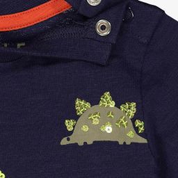 mothercare Dinosaur Print T-shirt with Sequin Accent image 3