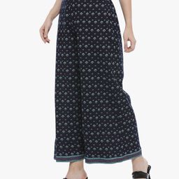 dj & c Printed Flared Palazzos with Insert Pockets image 3