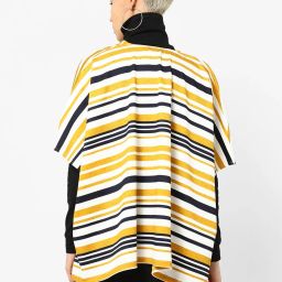 ajio Striped Open-Front Shrug image 3