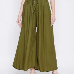 clora creation Pack of 2 Palazzos with Drawstring Waist image 3