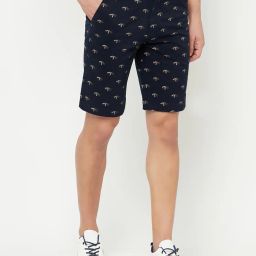 cantabil Graphic Print Bermudas with Insert Pockets image 3