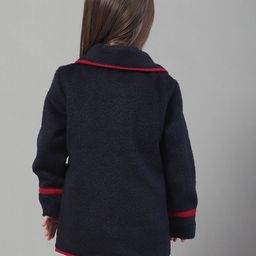 house of vedas Button-Closure Blazer with Contrast Taping image 3
