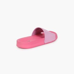 frisbee Girls Typographic Embossed Slip-On Slides image 3