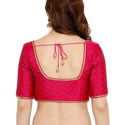 salwar studio Front-Open Blouse with Embroidery image 3