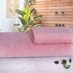 rangoli Set of 2 Organic Bamboo Towel Set image 3