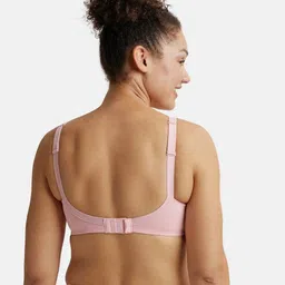 jockey ES13 Wirefree Non Padded Cotton Elastane Full Coverage Plus Size Bra with Side Panel Support image 3