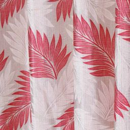 cortina eyelet curtain Set of 2 Leaf Print Window Curtains image 3