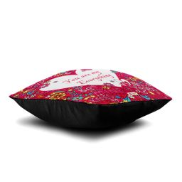 indigifts Typographic Print Square Cushion 12" x 12" image 3