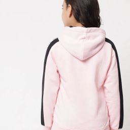nick & jones Zip-Front Hoodie with Contrast Taping image 3