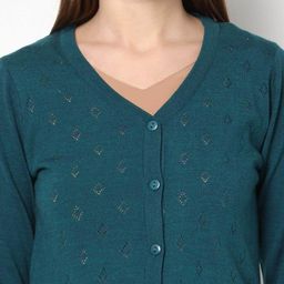 avaasa mix n' match Knitted Button-Front Cardigan image 3