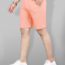 indiclub Pack of 2 Men Flat Front Regular Fit Shorts image 3