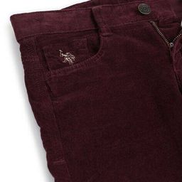 u.s. polo assn. Boys Mid-Rise Regular Fit Flat-Front Trousers image 3