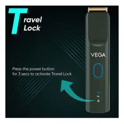 vega SmartOne S3 Beard Trimmer for Men 160 mins Runtime & 40 Length Settings Green - VHTH-36 image 3