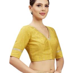 studio shringaar Women Geometric Print Front Open Blouse image 3