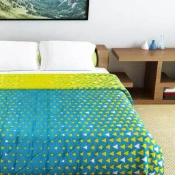 divine casa Ultra Soft Microfiber Polyester 150 GSM Geometric Print Double Reversible Comforter image 3