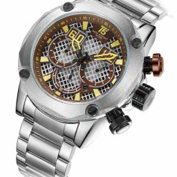 t5 Men Chronograph Watch with Deployant Clasp-H3657G-B image 3