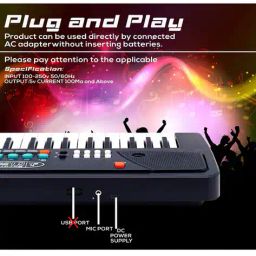 papafun 49-Key Piano with Microphone image 3