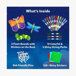 skillmatics Super Strings Mess-Free Bugs & Butterflies String Art Set image 3