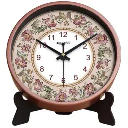 olive tree Table Clock Round Analog Wall Clock image 3