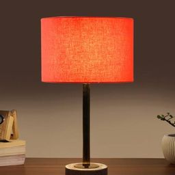 devansh Wooden Base Lighting Table Lamp with Shade image 3