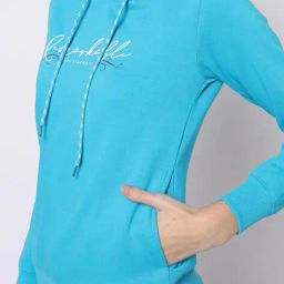 duke women's Typographic Print Hoodie with Insert pockets image 3