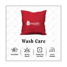 indigifts Typographic Print Cushion Cover with Cup image 4