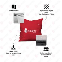 indigifts Typographic Print Cushion Cover with Coffee Mug image 4