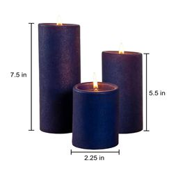 aromaticfables Set of 3 Scented Pillar Candles image 4