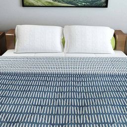 divine casa Ultra Soft Microfiber Polyester 150 GSM Abstract Print Double Reversible Comforter image 4