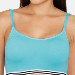 zivame Basics Double Layered Non-Wired Non-Padded Full Coverage Slip-On Bra - Ceramic image 4