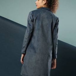 campus sutra Button Closure Long Coat image 4