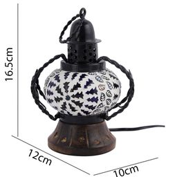 aapno rajasthan Handcrafted Table Lamp with Coloured Glass image 4