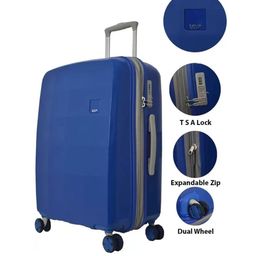 vip Set of 2 Geometric Pattern Trolley Bags with TSA Lock image 4