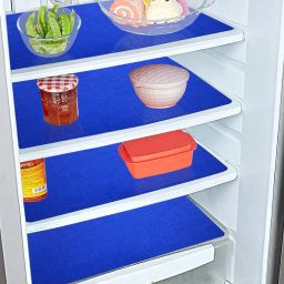kuber industries Set of 6 Geometric Pattern Fridge Shelf Mats 18" x 12" image 4