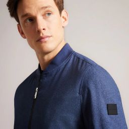 ted baker Elmhrst-Tech Regular Fit Bomber Jacket image 4