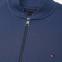 tommy hilfiger Men Regular Fit Bomber Jacket with Split-Kangaroo Pockets image 4