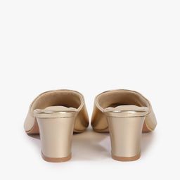five by inc.5 Metallic Pointed-Toe Block Heels image 4