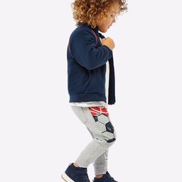 mothercare Numeric Print Joggers with Elasticated Drawstring Waist image 4