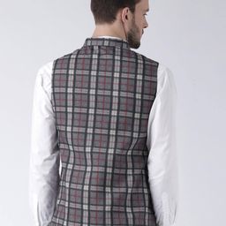 kisah Checked Nehru Jacket image 3
